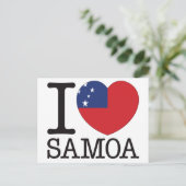 Samoa Liebe v2 Postkarte (Stehend Vorderseite)