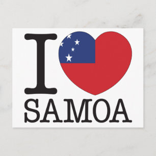 Samoa Liebe v2 Postkarte
