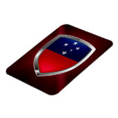 Samoa Metallic Emblem Magnet (Linke Seite)