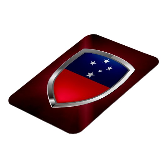 Samoa Metallic Emblem Magnet (Linke Seite)