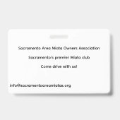 SAMOA-Mitgliedskarte Ausweis (Rückseite)