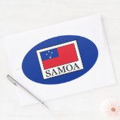 Samoa Ovaler Aufkleber (Umschlag)