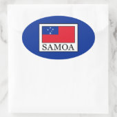 Samoa Ovaler Aufkleber (Tasche)