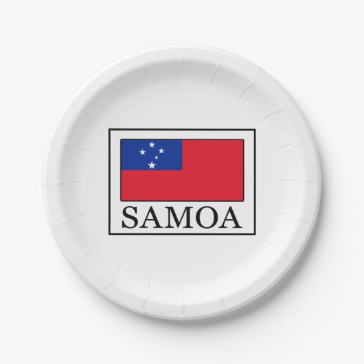 Samoa Pappteller (Vorderseite)