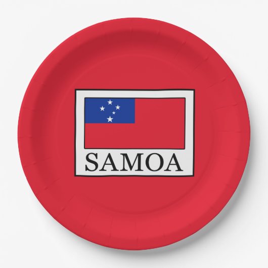 Samoa Pappteller (Vorderseite)