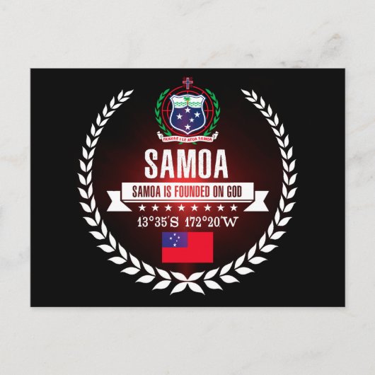 Samoa Postkarte (Vorderseite)