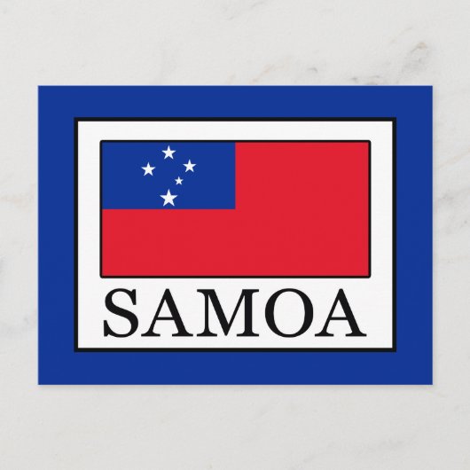 Samoa Postkarte (Vorderseite)