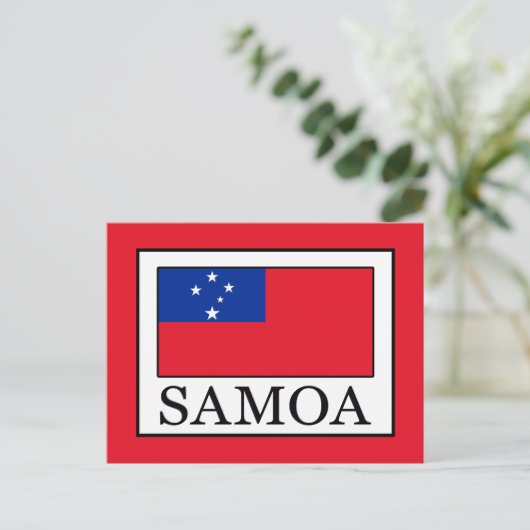 Samoa Postkarte (Stehend Vorderseite)
