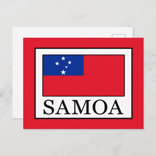 Samoa Postkarte (Vorne/Hinten)