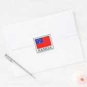 Samoa Quadratischer Aufkleber (Umschlag)