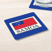 Samoa Rechteckiger Pappuntersetzer (angewinkelt)
