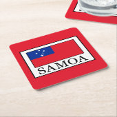 Samoa Rechteckiger Pappuntersetzer (angewinkelt)