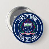 Samoa Round Emblem Button (Vorne & Hinten)