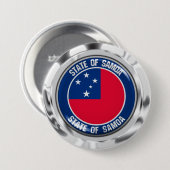 Samoa Round Emblem Button (Vorne & Hinten)