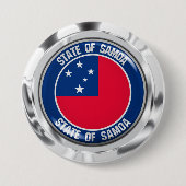 Samoa Round Emblem Button (Vorderseite)