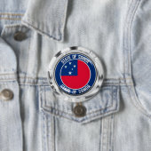 Samoa Round Emblem Button (Beispiel)