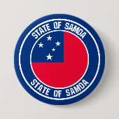 Samoa Round Emblem Button (Vorderseite)