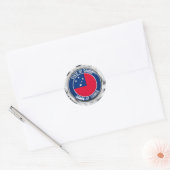 Samoa Round Emblem Runder Aufkleber (Umschlag)