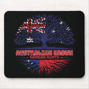Samoa Samoan Australian Australia Tree Roots Flag Mousepad