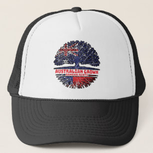 Samoa Samoan Australian Australia Tree Roots Flag Truckerkappe
