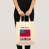 Samoa Samoan Flag Black Personalization Tragetasche (Vorderseite (Produkt))