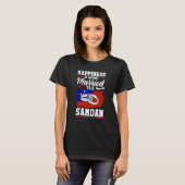 Samoa Samoan Flag Happiness Is Being Married To A  T-Shirt (Vorne ganz)