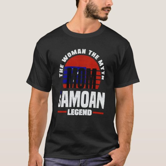 Samoa Samoan Samoa Flag Mothers Day T-Shirt (Vorderseite)