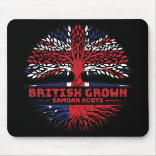 Samoa Samoan UK Vereinigtes Königreich Britisch Ba Mousepad