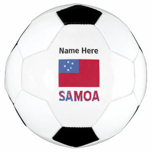 Samoa Samoanische Flagge Personalisiert Fußball