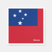 Samoa und Samoa Flag Party Fashion / Sportfans Serviette (Vorderseite)