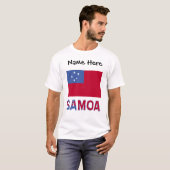 Samoa und Samoa-Flagge Personalisiert T-Shirt (Vorne ganz)
