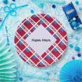 Samoa und Samoa - Personalisiert geteerte Flagge Pappteller (Party)