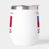 Samoa und Samoan Flag Rote Personalisierung (Links)
