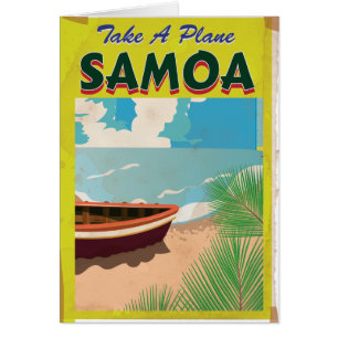 Samoa Vintage-Reiseposter