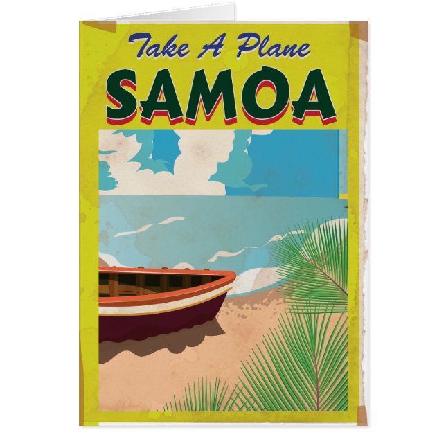 Samoa Vintage Travel Poster (Vorne)