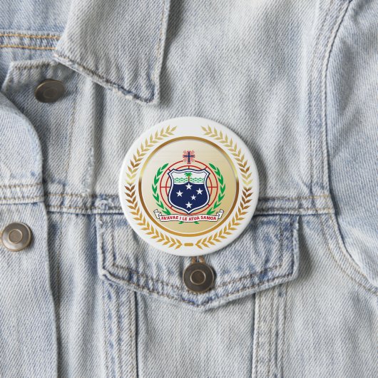Samoa-Wappen Button (Beispiel)