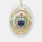 Samoa-Wappen Keramik Ornament (Rechts)