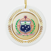 Samoa-Wappen Keramik Ornament (Vorne)