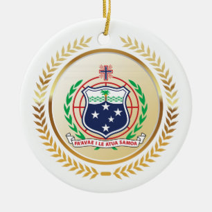 Samoa-Wappen Keramik Ornament