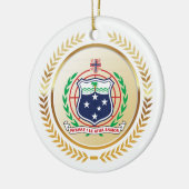 Samoa-Wappen Keramik Ornament (Links)