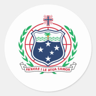 Samoa-Wappen, Samoa Runder Aufkleber