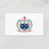 Samoa-Wappen, Samoa Visitenkarte (Vorderseite)