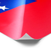 Samoa - Waving Flag - Poster (Ecke)