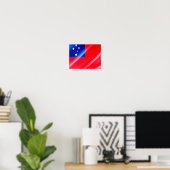 Samoa - Waving Flag - Poster (Heimbüro)