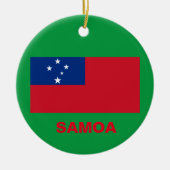 Samoa Weihnachtsdekoration Keramik Ornament (Vorne)