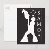 SamoaBlackWhite.ai Postkarte (Vorne/Hinten)