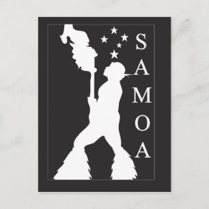 SamoaBlackWhite.ai Postkarte
