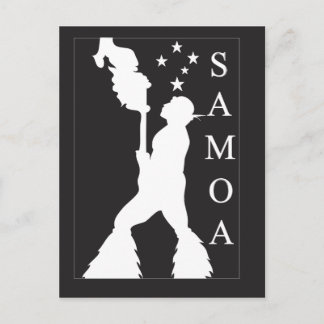 SamoaBlackWhite.ai Postkarte