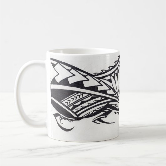 Samoaische Entwurfs-Tasse Kaffeetasse (Links)
