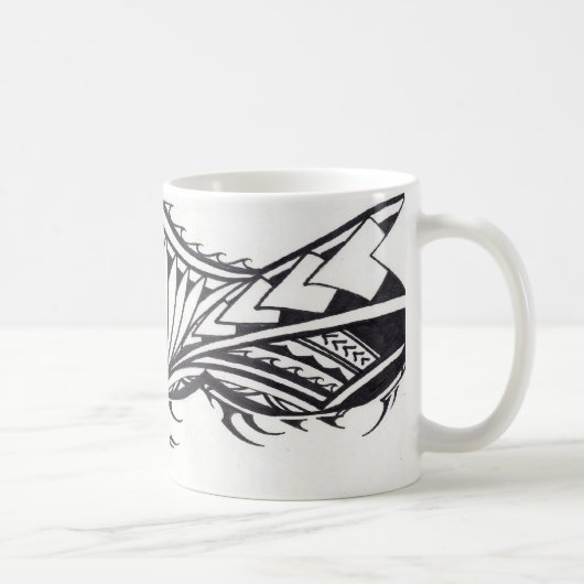 Samoaische Entwurfs-Tasse Kaffeetasse (Rechts)